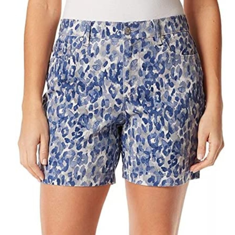Women's Gloria Vanderbilt Amanda Painterly Denim Shorts